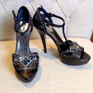 Miu miu black heels 36
